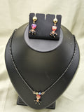 Crystle heart shape mangalsutra