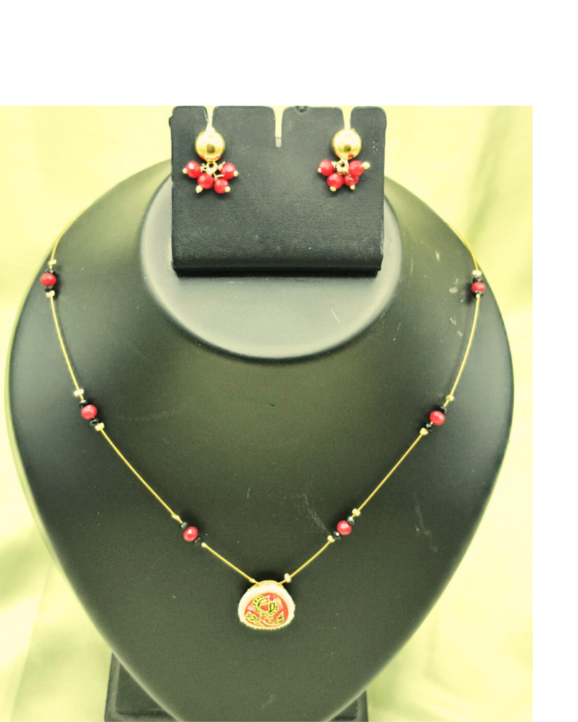 Red short mangalsutra